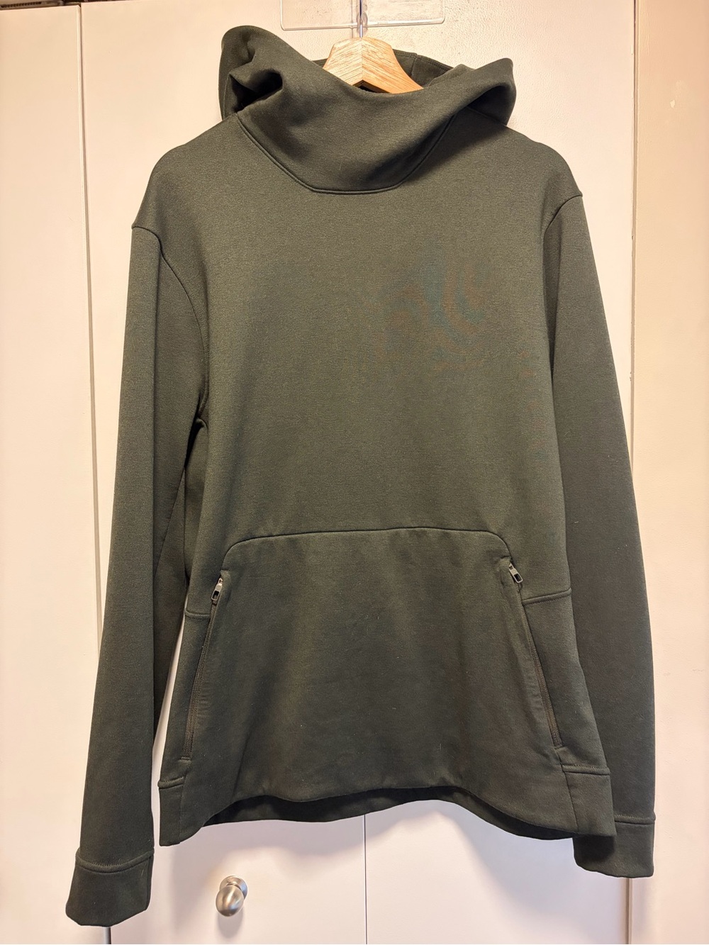 Lululemon Lab Green Men’s Funnel Neck Pullover Hoodie Sweatshirt